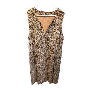 Leopard Print Sleeveless Dress